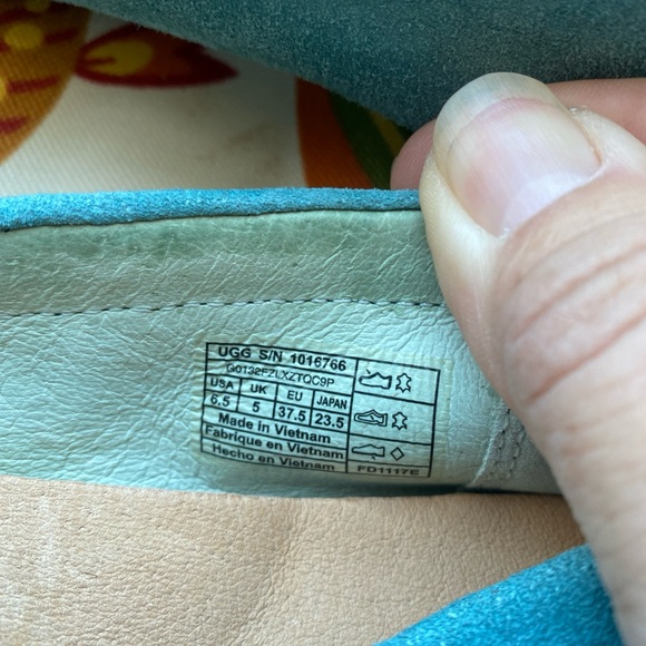 SOLD ELSEWHERE NEWWomen's UGG suede loafers blue 6.5 - Picture 8 of 8